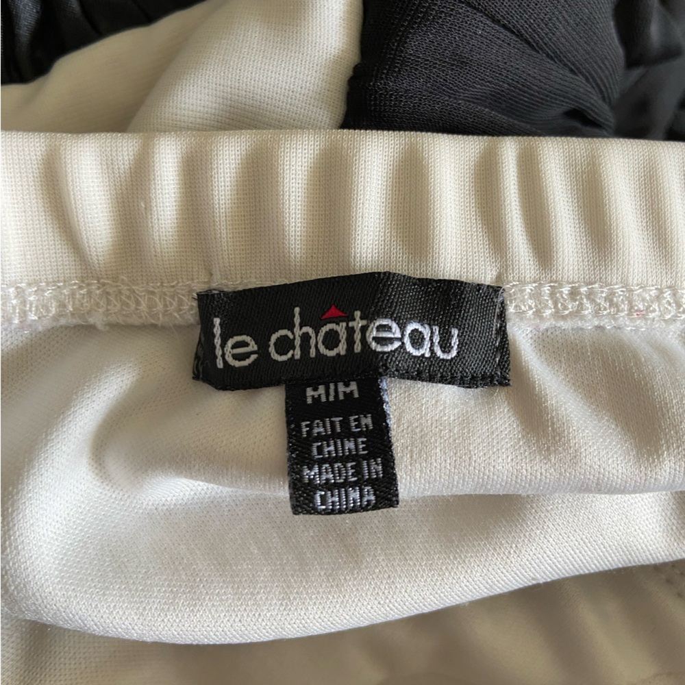 Le Chateau Black and White Dress